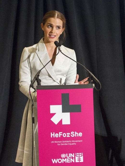 
	
	Emma phát biểu tại sự kiện HeForShe